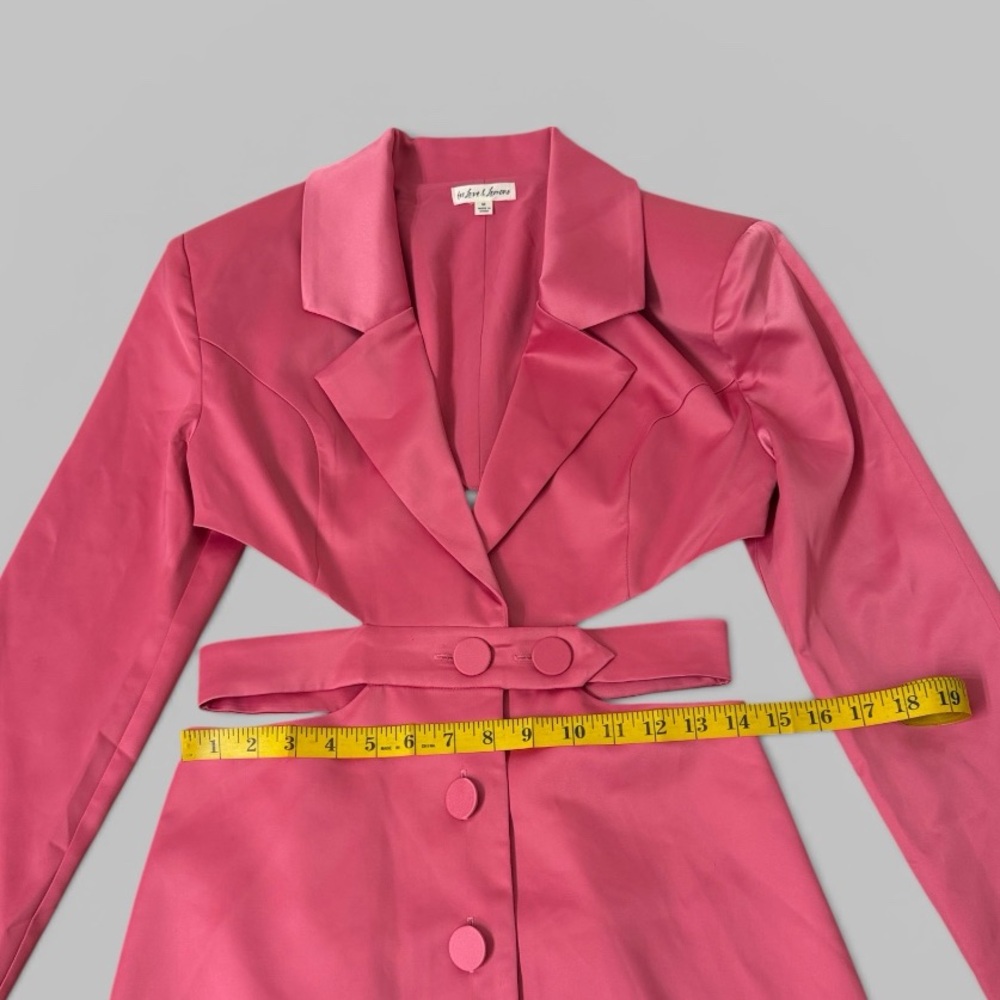For Love & Lemons Marie Blazer Pink Mini Dress - Picture 13 of 14